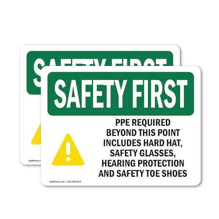 Signmission 18 in Height, 24 in Width, Vinyl Decal, Rectangle OS-2PACK-SF-D-1824-L-10695